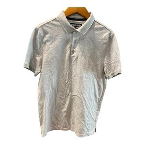 Calvin Klein Liquid Touch Gray Polo‎ Shirt Size Medium